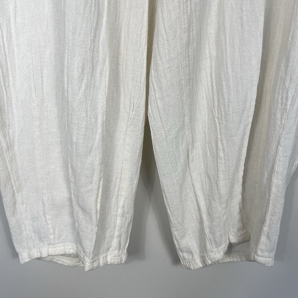 Oh My Gauze! Balloon Pants Size 1 S/M Ivory 100% Cotton Pull-On Boho Lagenlook - Picture 6 of 8